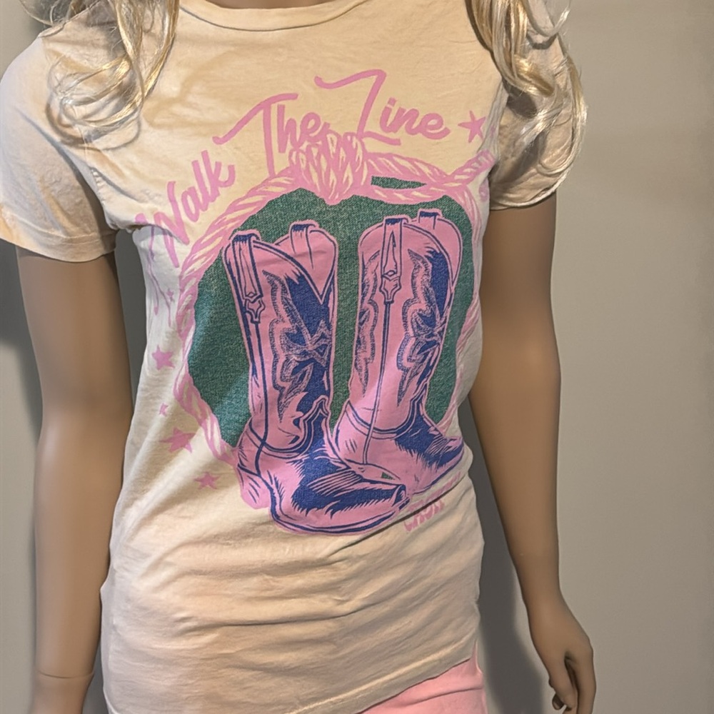 Johnny Cash Beige Graphic Tee